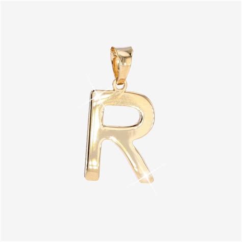 18ct Gold Vermeil On Silver R Initial Necklace Warren James