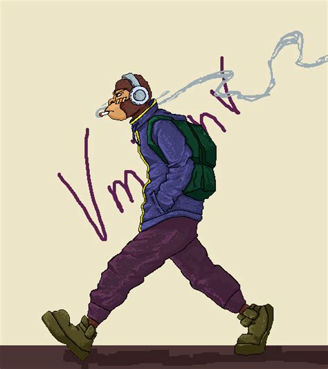 Monkey - Smoking Monkey by vmiinv