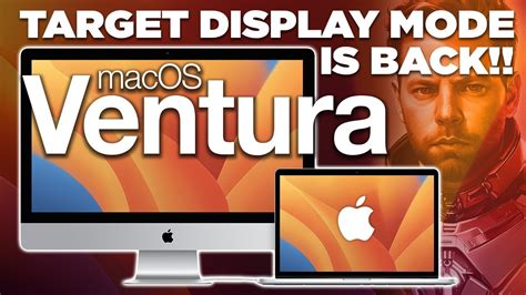 Mac OS Ventura TARGET DISPLAY MODE IS BACK Using An Old IMac As A