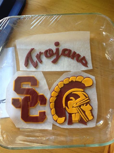 Usc Fondant Cake Toppers Football Cake Toppers Fondant Cake Toppers