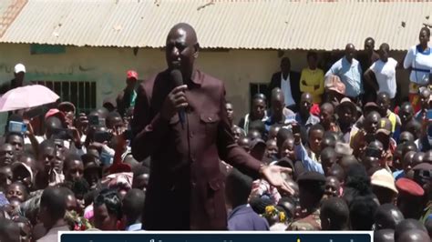 See Why President Ruto Was Forced To End His Rally Abruptly While In