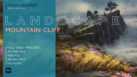 ArtStation - Mountain Cliff - Full Painting Process | Tutorials