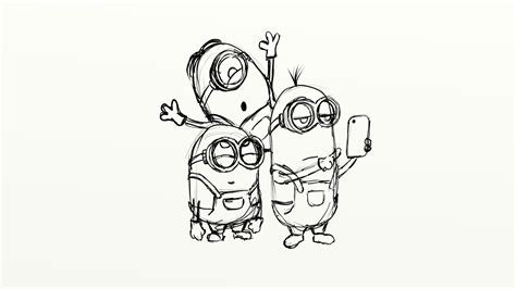 Daily Cartoon Drawings - Drawing Minions