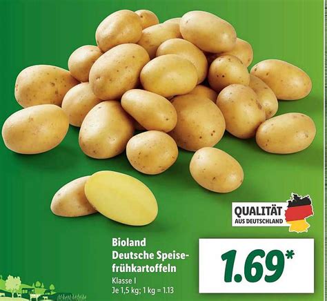 Bioland Deutsche Speisefrühkartoffeln Angebot bei Lidl