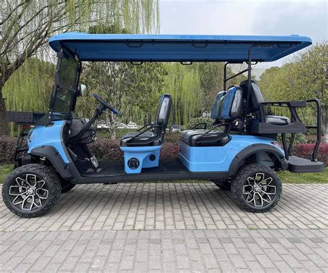 2024 New Modle Style Factory Sightseeing Cart Golf Cart Ce Certified Black 6 Seater Electric