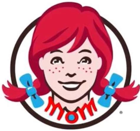 Wendys Famous Burger Logo Has Mom Mum Hidden In The Collar Us