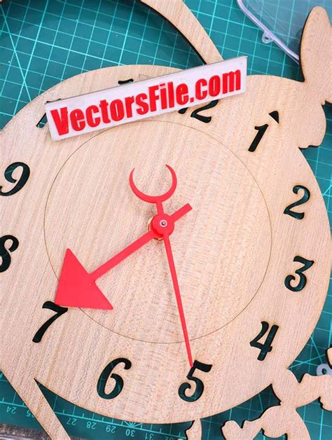 Laser Cut Acrylic Clock Needle Design DXF And CDR File Vectors File