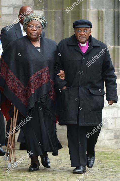 Archbishop Desmond Tutu Wife Nomalizo Leah Editorial Stock Photo ...