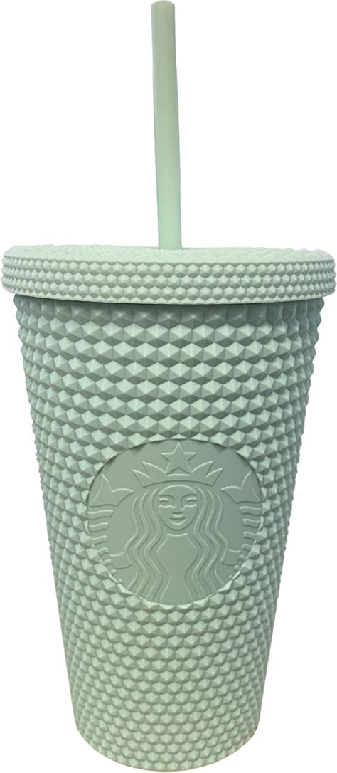 Amazon Starbucks Spring Recycled Glass Mint Triangle Bottom