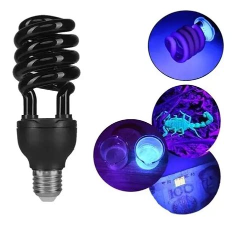 Lâmpada Fluorescente 30w Luz Negra Efeito Neon 110v E27