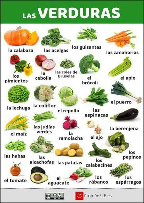 Green Vegetables In Spanish Angel Vegetable