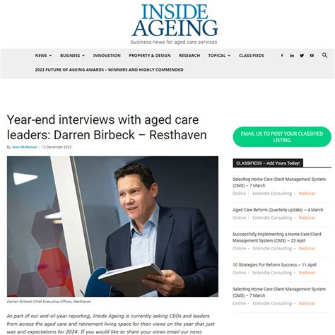 Aged Care Online Mr Raven Shares His Secret To