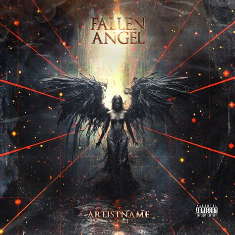 Buy Fallen Angel Premade Deathrock Album Cover Art Design