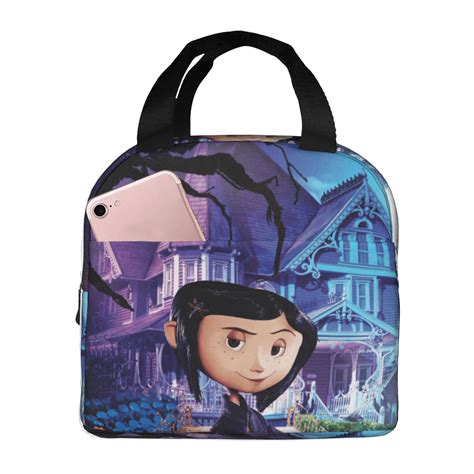 Coraline Lunch Box Lunch Bag For Women Adult Men Aluminum Foil