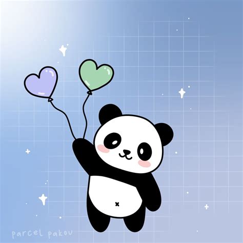 Have a pandastoic day 💕 cute panda drawing on iPad in 2024 | Cute panda ...