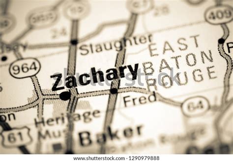 Zachary Louisiana Usa On Map Stock Photo (Edit Now) 1290979888