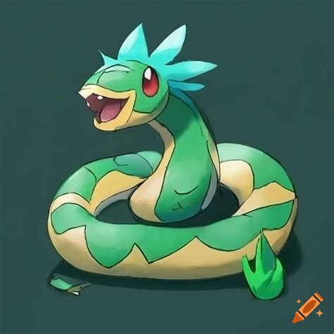 Concept Art Of A Grass Type Starter Pokémon On Craiyon