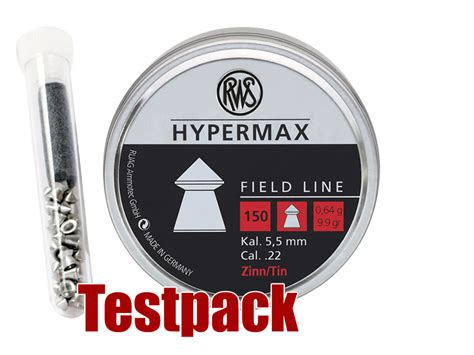 Testpack Spitzkopf Diabolos Rws Hypermax Bleifrei Glatt Kaliber