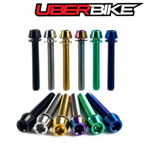 Uberbike Titanium M X Mm Disc Brake Caliper Mount Bolt Upgrade Kit