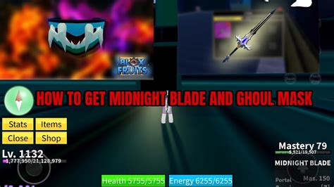 How To Get Midnight Blade And Ghoul Mask Blox Fruits Youtube