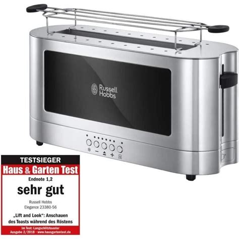 Russell Hobbs Toaster Grille Pain Fente Sp Cial Baguette Acier