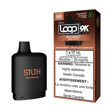 Rich Tobacco STLTH Loop 9K Pod 17mL VapeLoft