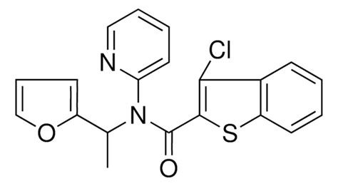 3 CHLORO N 1 2 FURYL ETHYL N 2 PYRIDINYL 1 BENZOTHIOPHENE 2