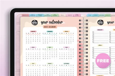2025 GoodNotes Planner | With 108 Free Templates - World of Printables