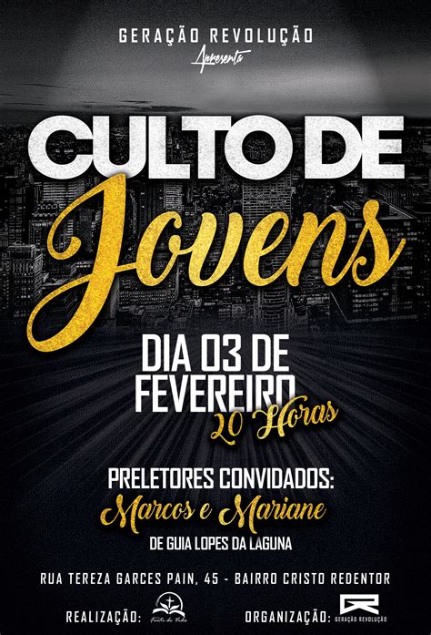 Convite De Culto De Gratidao A Deus