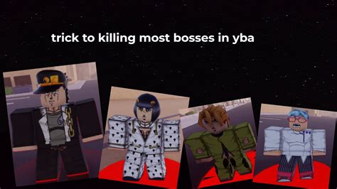 How To Kill Most Bosses In Yba First Eppisode YouTube