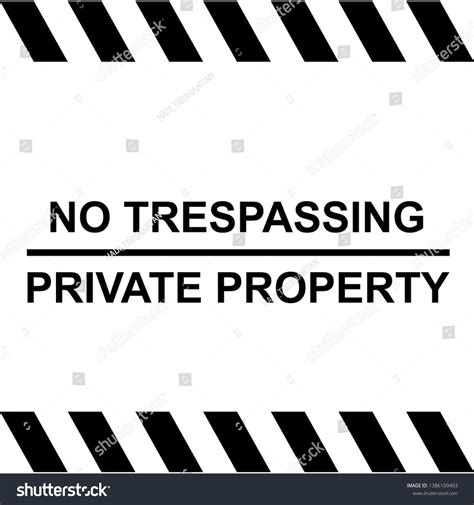 Restricted Area Warning Prohibition Entering Specialized Stock Vector Royalty Free 1386109493