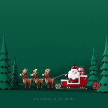 Christmas Santa Reindeer Background Free Stock Photo - Public Domain Pictures