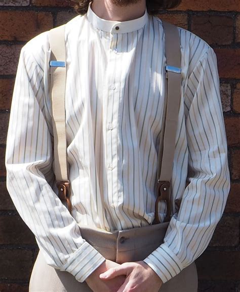 1920s 1930 S 1940 S Vintage Collarless Shirt Peaky Blinders Vintage