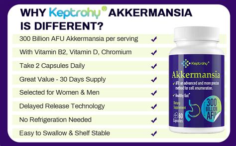 Amazon Billion Afu Akkermansia Muciniphila A Live Probiotics