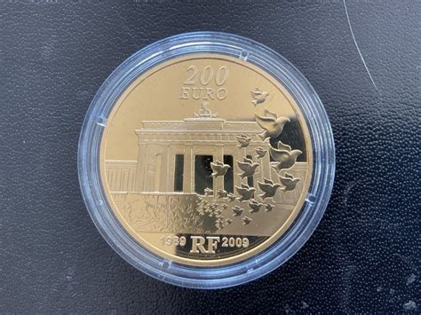 Frankreich 200 Euro 2009 20 Jaar Val Van De Berlijnse Muur 1 Oz