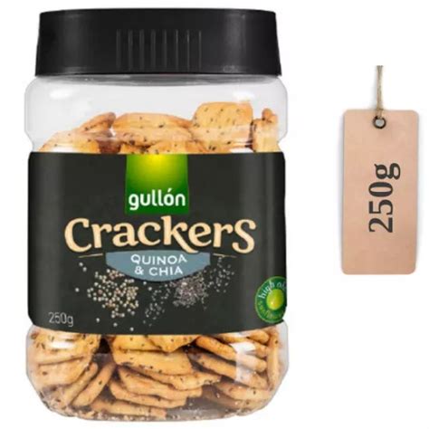 Gullon Biscuits Mini Crackers Quinoa Chia 250g Shopee Malaysia