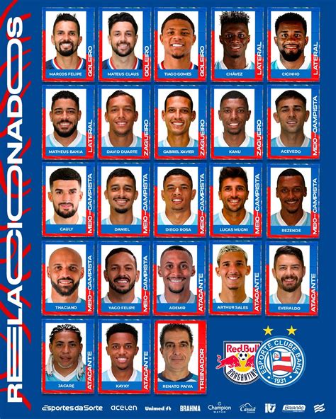 Thaciano e Cauly são as novidades da lista de relacionados do Bahia