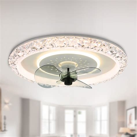 Oaks Decor Simonetta 20-in White with Clear Blades Color-changing ...