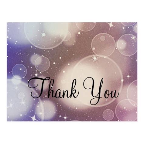 Trendy Inexpensiv Gold Glitter Sparkle Thank You Postcard