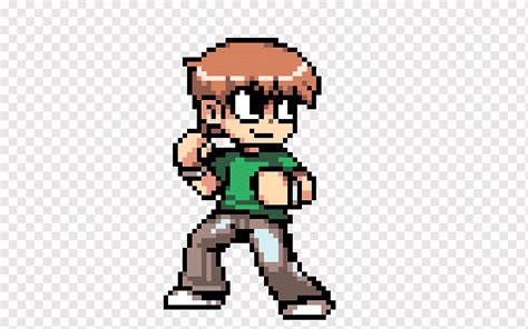 Scott Pilgrim Pixel Art Template