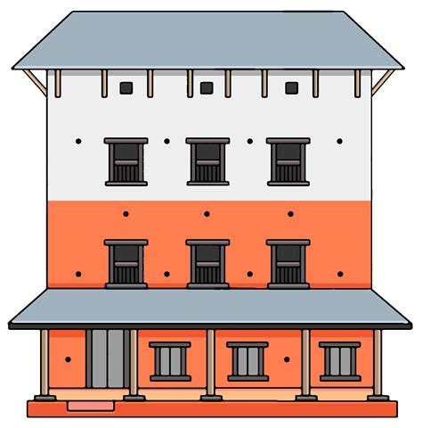 Nepali House design drawing | Clipart Nepal