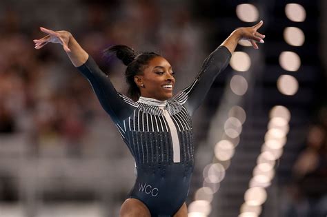 Simone Biles Is The Real Gymnastics Goat Fans React After The American Leads The Womens All