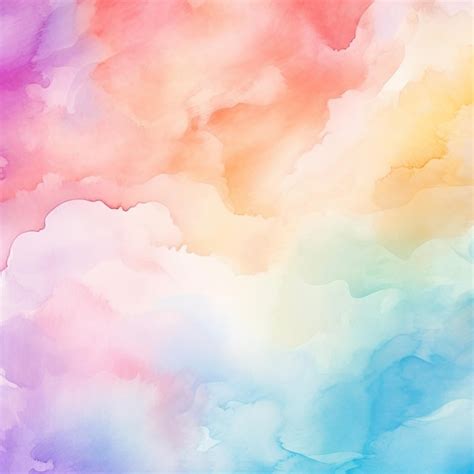 Premium AI Image There Is A Colorful Cloud Background With A Rainbow