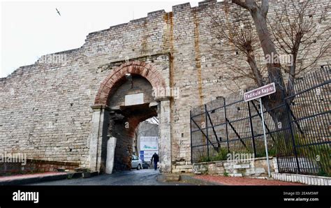 ISTANBUL TURKEY Jan 30 2020 Yedikule Door On The Theodosian Walls