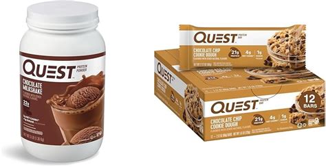 Quest Nutrition Prote Na En Polvo De Batido De Chocolate Y Barras De