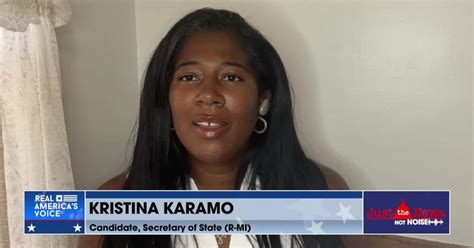 GOP Nominee for Michigan Secretary of State Kristina Karamo discusses ...