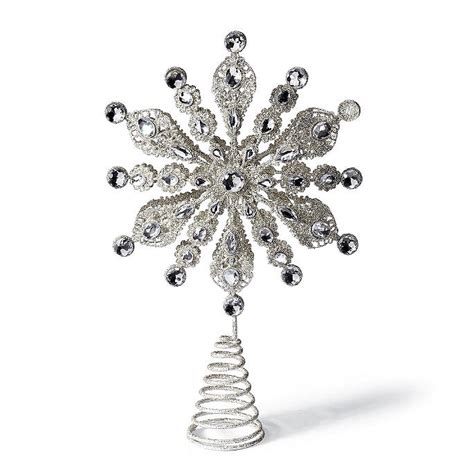 Crystal Snowflake Tree Topper | Frontgate