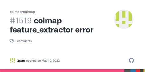 Colmap Feature Extractor Error Issue 1519 Colmap Colmap GitHub