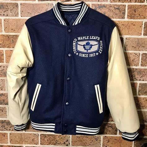 Toronto Maple Leafs Since 1917 Varsity Jacket Maker Of Jacket