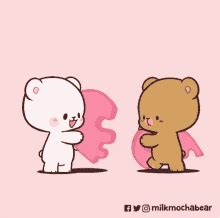 Mocha And Milk Bear Milk Mocha Cute Love Cute Love